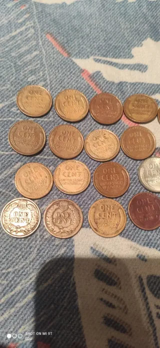 18 Monedas de 1 Centavo de EE. UU.