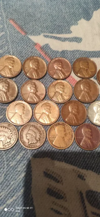 18 Monedas de 1 Centavo de EE. UU.