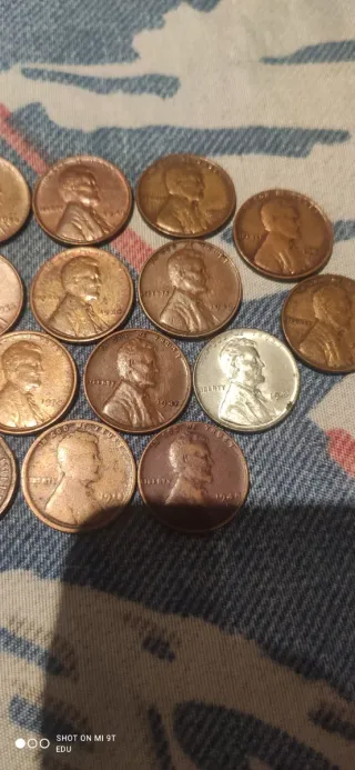 18 Monedas de 1 Centavo de EE. UU.