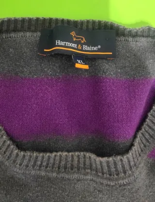 Jersey rayas Harmont & Blaine gris y morado