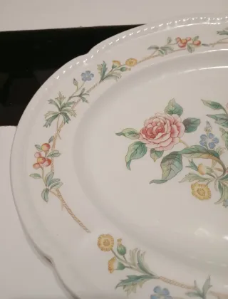 Fuente grande porcelana Johnson Brothers flores