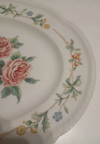 Fuente grande porcelana Johnson Brothers flores