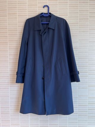 Gabardina azul marino hombre