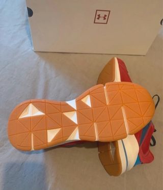 Scarpe Uomo Under Armour Rosse e Blu in pelle