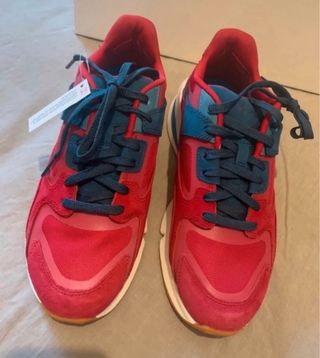 Scarpe Uomo Under Armour Rosse e Blu in pelle