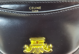 Bolso Celine Mini Triomphe de color negro