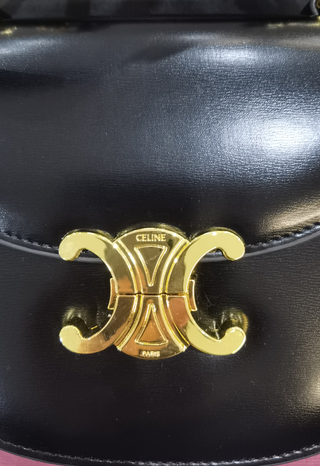 Bolso Celine Mini Triomphe de color negro