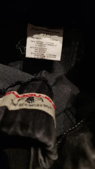 Pantalón denim gris Fornarina