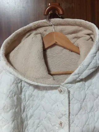 Chaqueta forro ligero interior de tacto lanoso