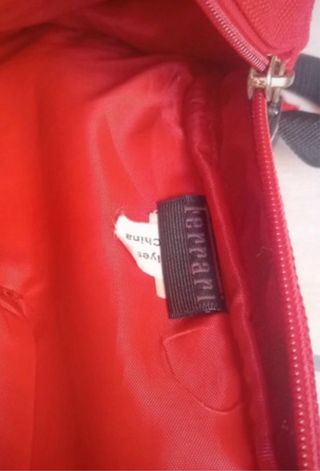 Zaino Ferrari tela rosso con uscita cavo - 3 scomp