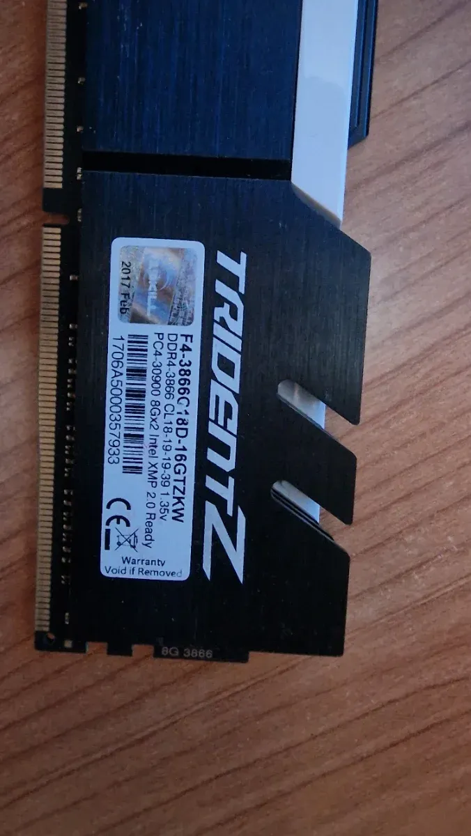 2x 8GB DDR4 G.Skill TridentZ RAM afbeelding 3