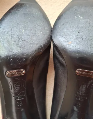 Zapatos negros de tacón Balenciaga de piel
