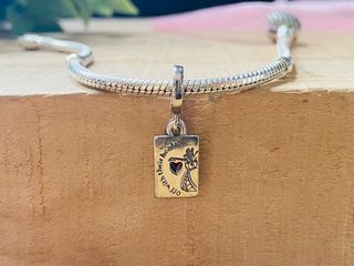 Charm AS de Corazones - Plata