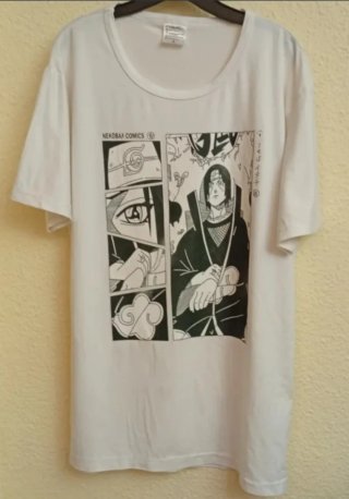2 Camisetas Itachi Uchiha Naruto Unisex, Talla S
