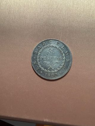 Moneda 5 Pesetas Napoleónica 1809
