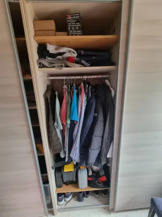 Armario doble madera y metal