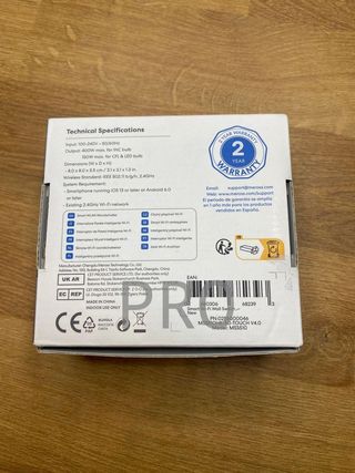 Interruttore a parete touch Wi-Fi Meross