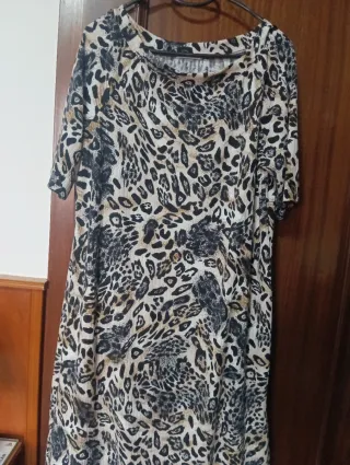 Vestido estampado leopardo