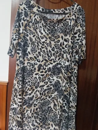 Vestido estampado leopardo
