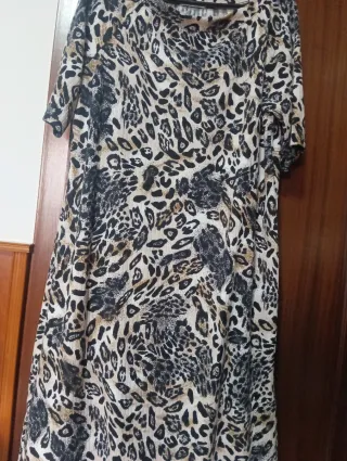 Vestido estampado leopardo