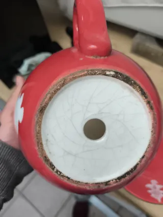 Tazza e piatto decorativo albero di Natale