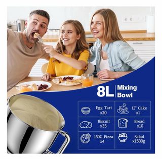 Batidora Amasadora Zuccie 8L 1500W