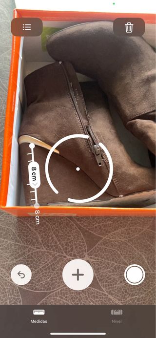 Botines cuña marrones