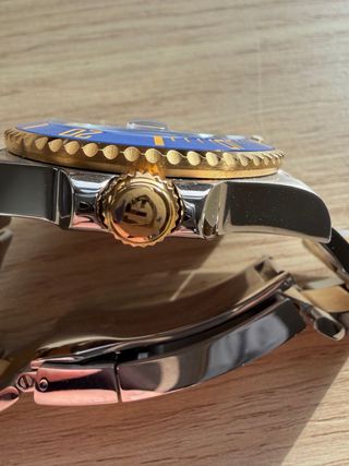 Reloj Pagani Design Automático Azul y Dorado