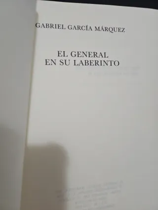 Libro/el general en su laberinto