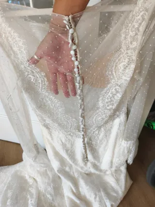 Vestido de Novia Encaje Sirena