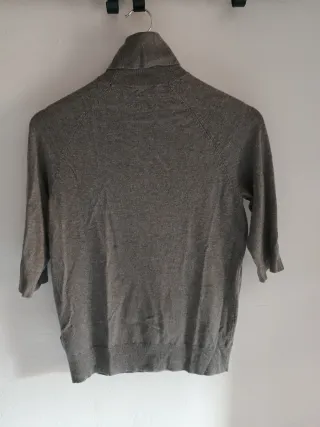 Jersey cuello alto gris