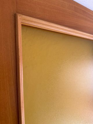 Puerta interior madera con cristal