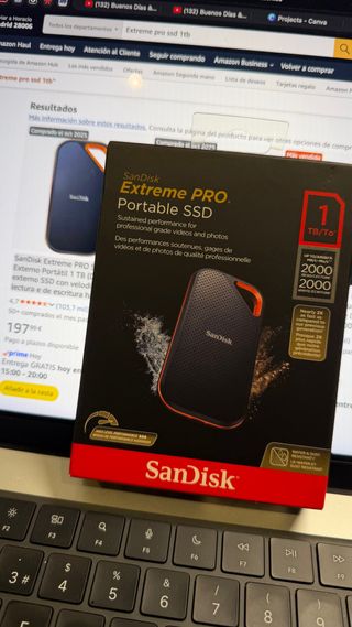 SanDisk Extreme PRO SSD 1TB Portátil NUEVO sin abr