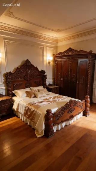 Dormitorio estilo clásico tallado