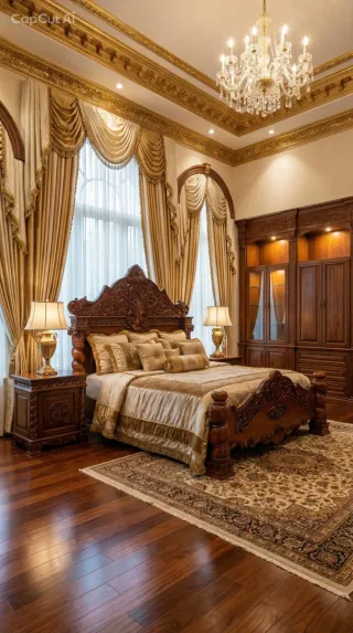 Dormitorio estilo clásico tallado