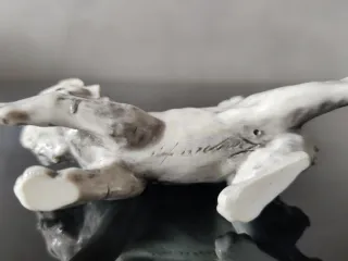 Cacciapuoti statuetta gatto in ceramica