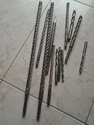 Lote brocas hierro y pared SDS