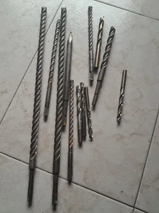 Lote brocas hierro y pared SDS