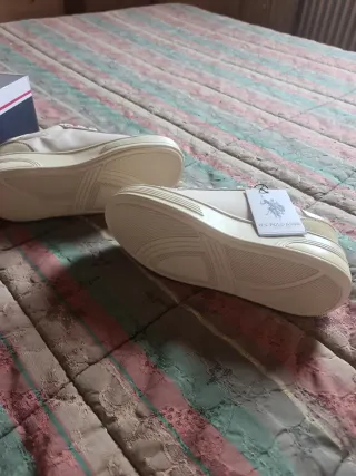 U.S. Polo Assn. Scarpe Donna Beige/Bianco Tg 36