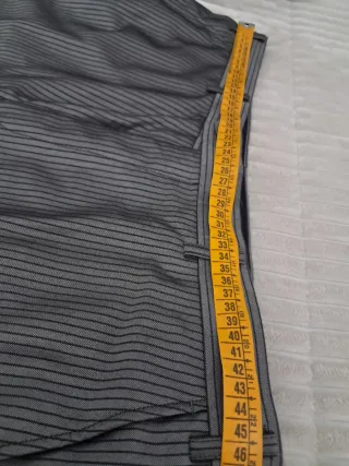 Traje Chaqueta Rayas Gris Talla 54