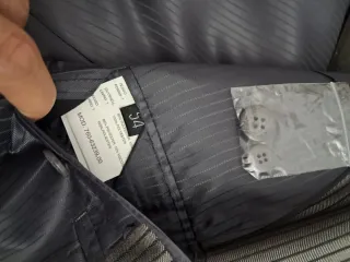 Traje Chaqueta Rayas Gris Talla 54