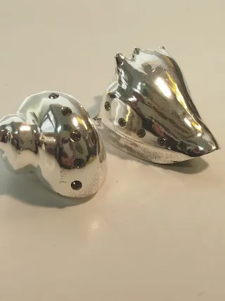 Conchiglie decorative argentate