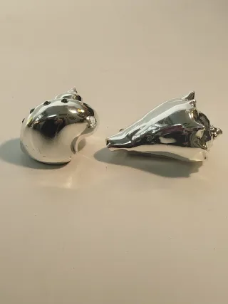 Conchiglie decorative argentate