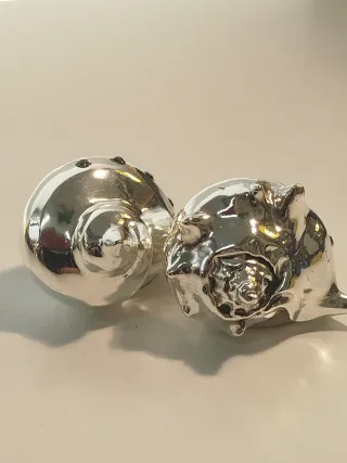 Conchiglie decorative argentate