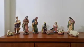 Belén figuras resina 10 piezas