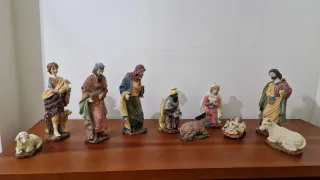 Belén figuras resina 10 piezas