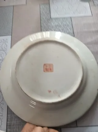 Lote 4 Platos Porcelana Chinos Decorados