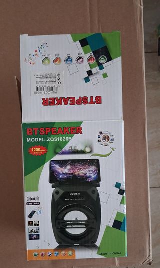 Altavoz Bluetooth ZQS1826 Negro