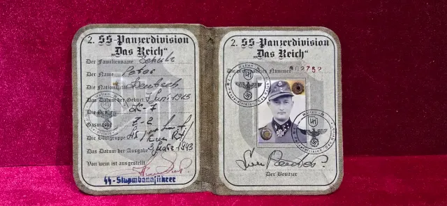 Pasaporte Tercer Reich SS