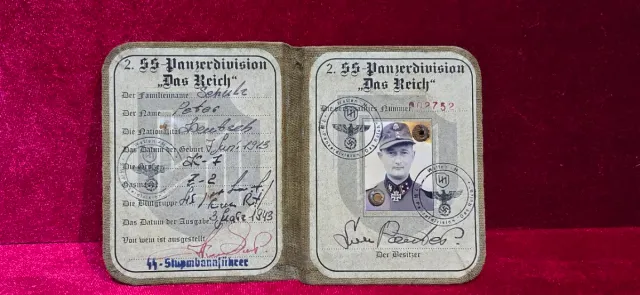 Pasaporte Tercer Reich SS